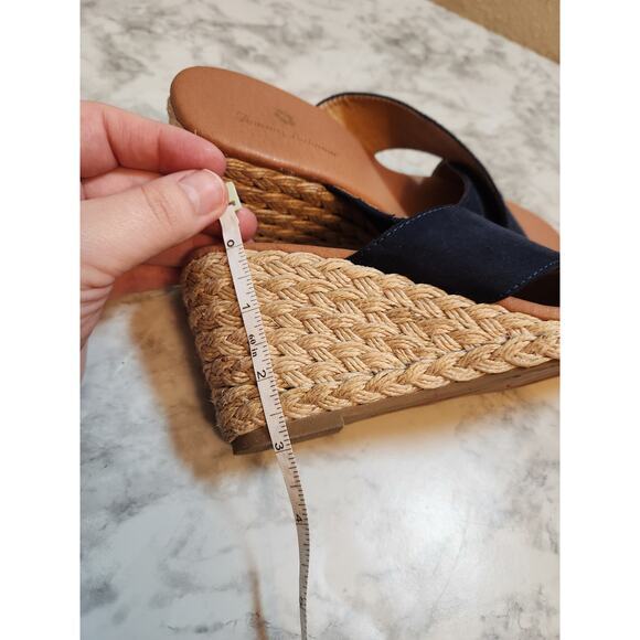 Tommy Bahama Stacey Women's Navy Blue‎ Espadrille Wedge Heel Sandals Size 7M - Picture 9 of 9